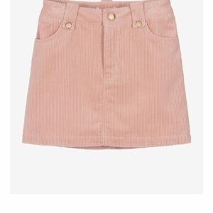CHLOÉ GIRLS BLUSH CORDUROY MINI SKIRT size 5